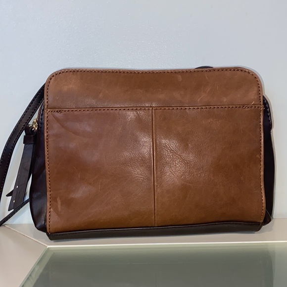 Tignanello Mojave X-body Brown and Caramel Leather Cross Body Bag - Picture 2 of 15